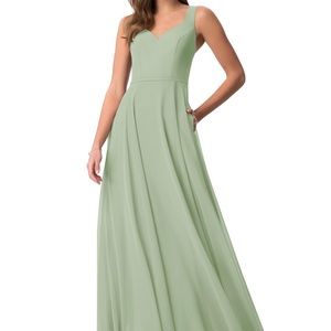 Azazie Briena Dress size A2 - Dusty Sage